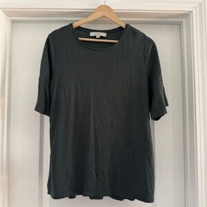 LOFT Women’s Short Sleeve Shirt — Forest Green